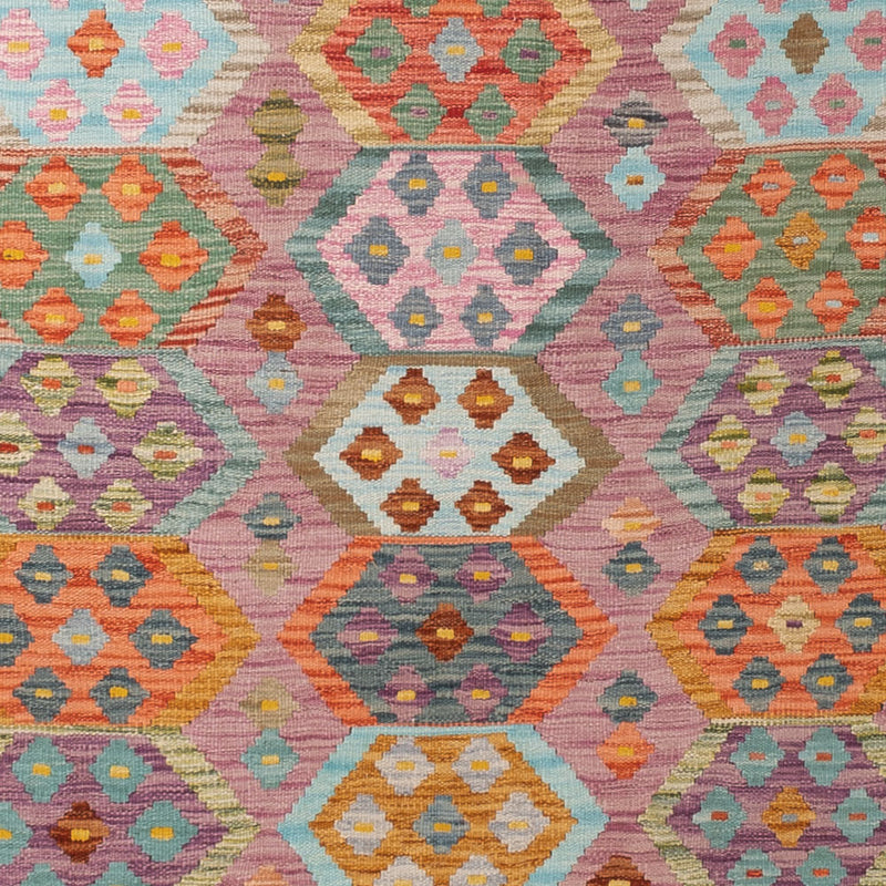 Kelim Teppich - Splash - 347 x 252 cm - bunt