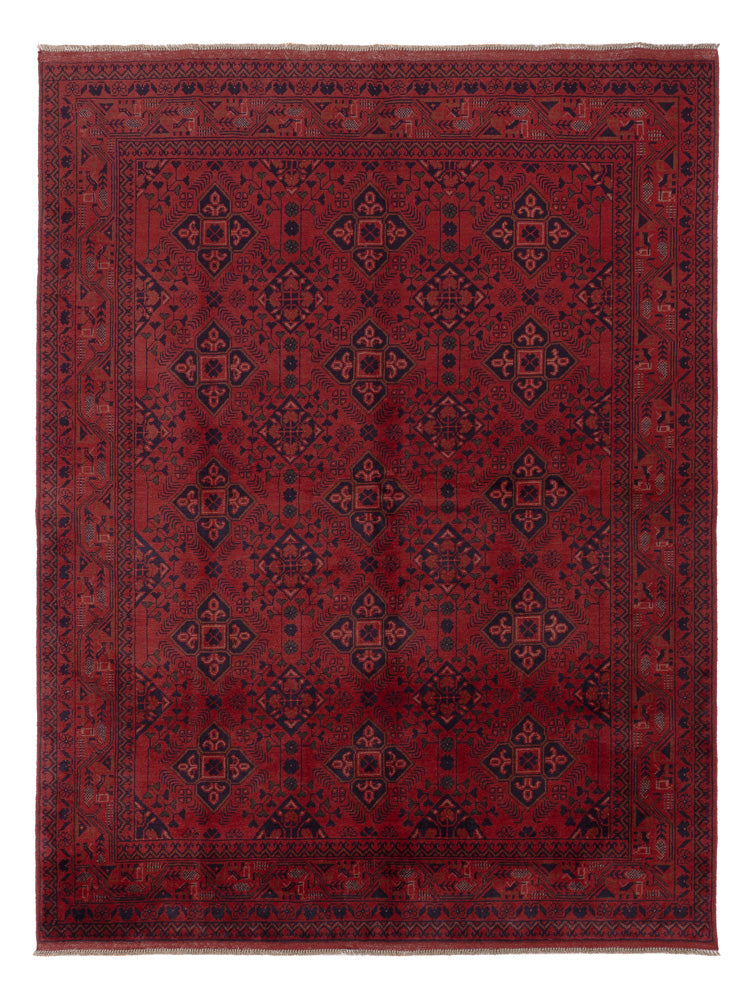 Afghan Teppich - Kunduz - 233 x 171 cm - rot