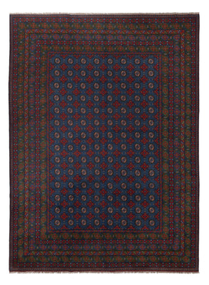 Afghan Teppich - Filpa - 355 x 252 cm - blau