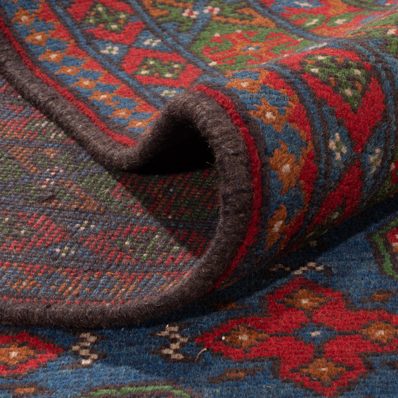 Afghan Teppich - Filpa - 355 x 252 cm - blau