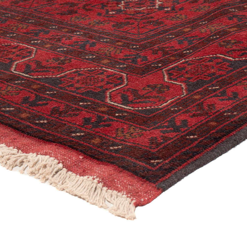 Afghan Teppich - Kunduz - 234 x 175 cm - rot