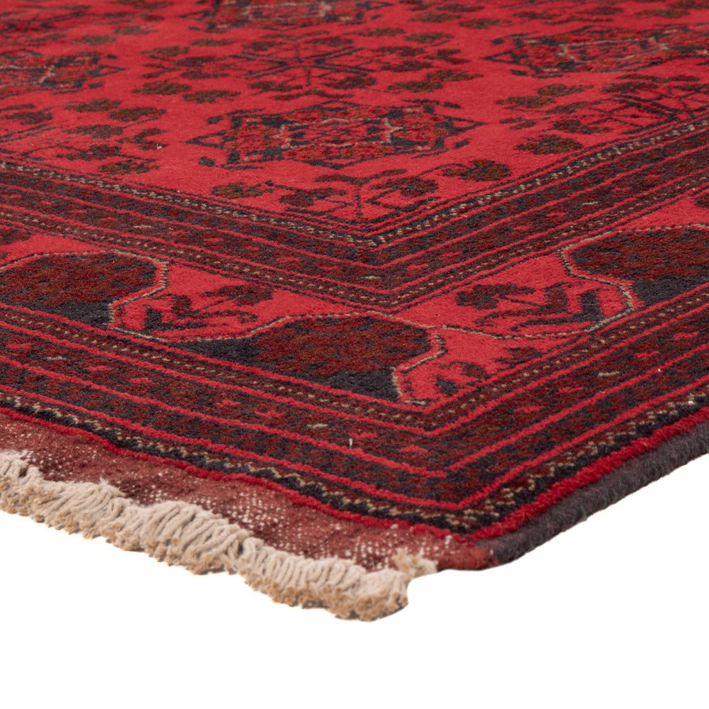 Afghan Teppich - Kunduz - 223 x 173 cm - rot