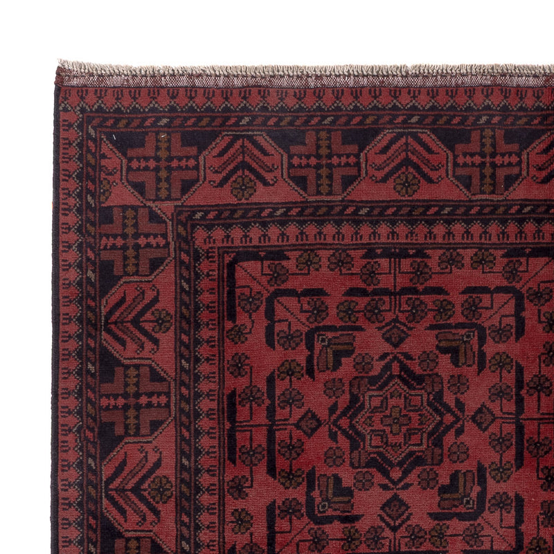 Afghan Teppich - Kunduz - 197 x 146 cm - rot