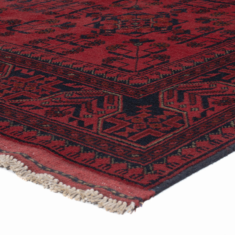 Afghan Teppich - Kunduz - 205 x 147 cm - rot