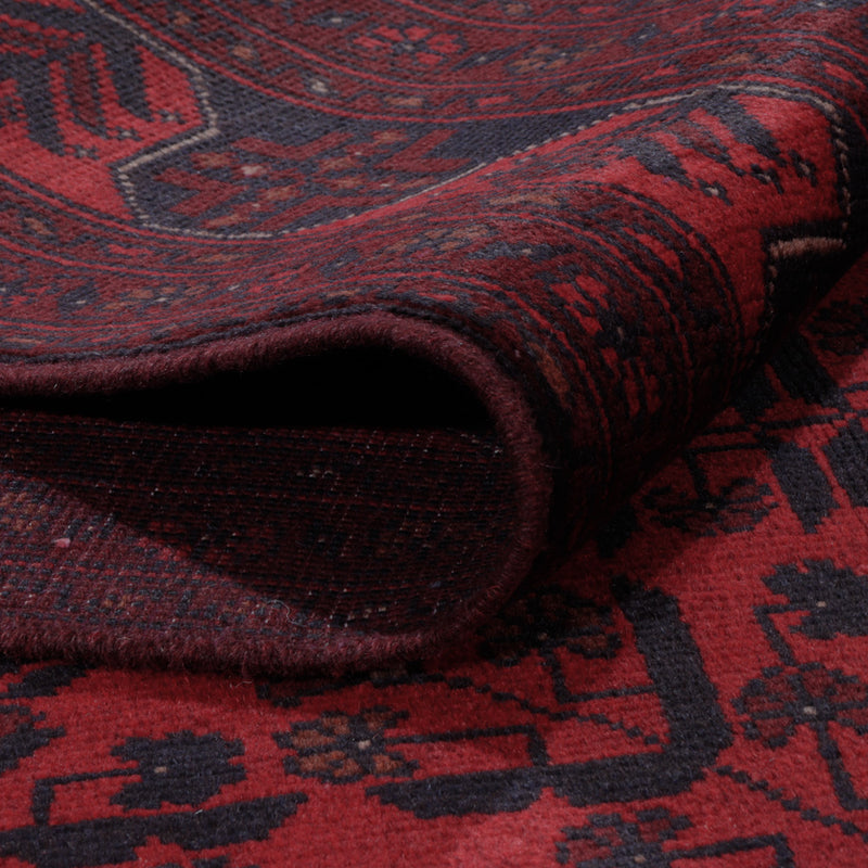 Afghan Teppich - Kunduz - 203 x 149 cm - rot