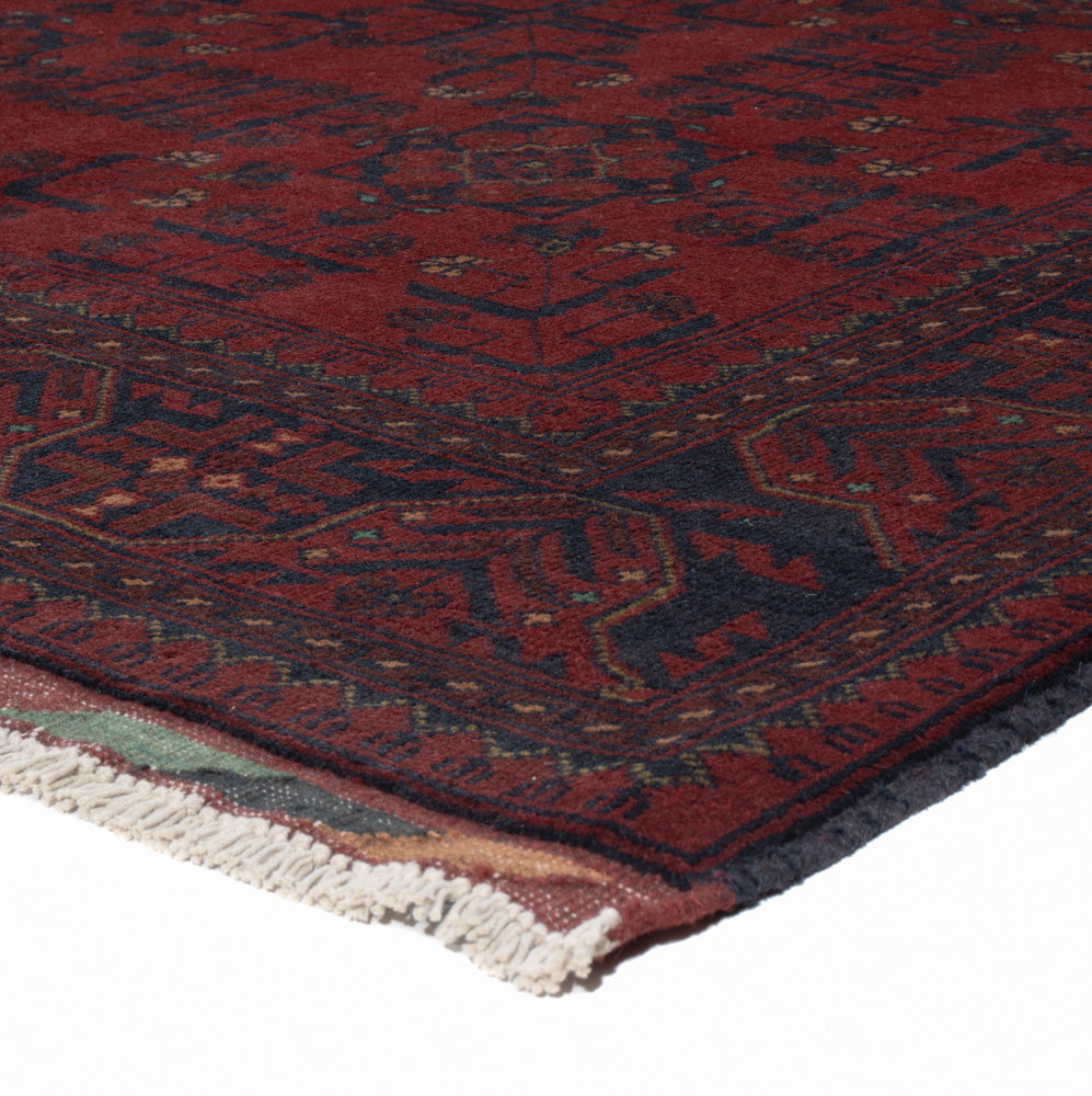 Afghan Teppich - Kunduz - 200 x 147 cm - rot