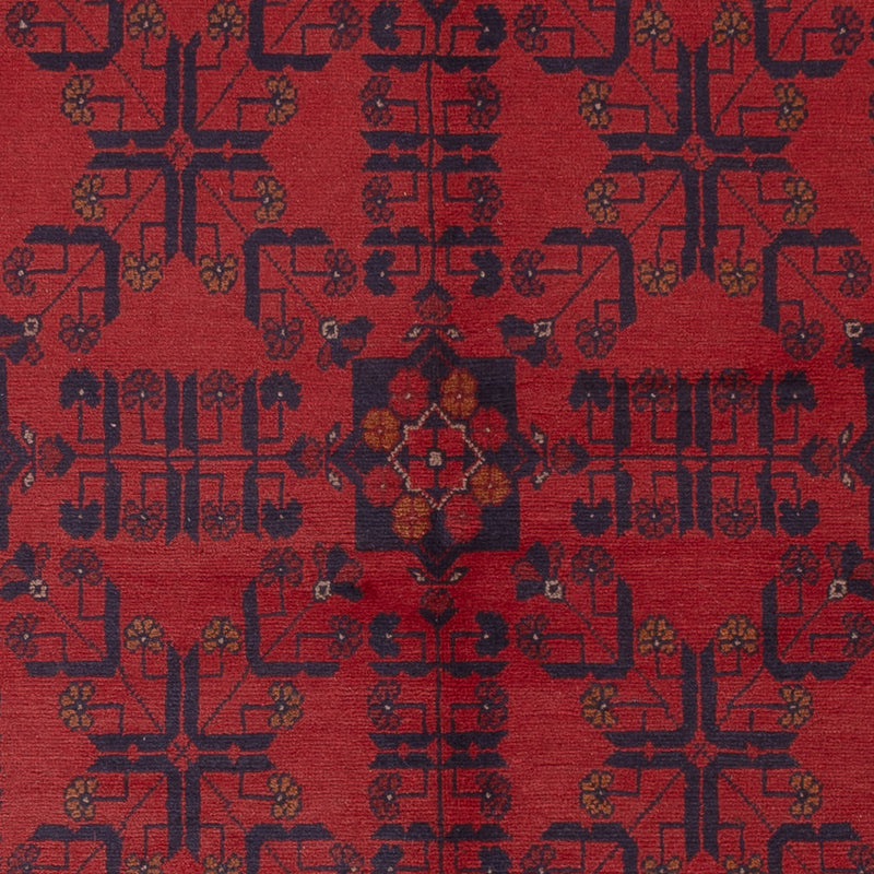 Afghan Teppich - Kunduz - 224 x 177 cm - rot