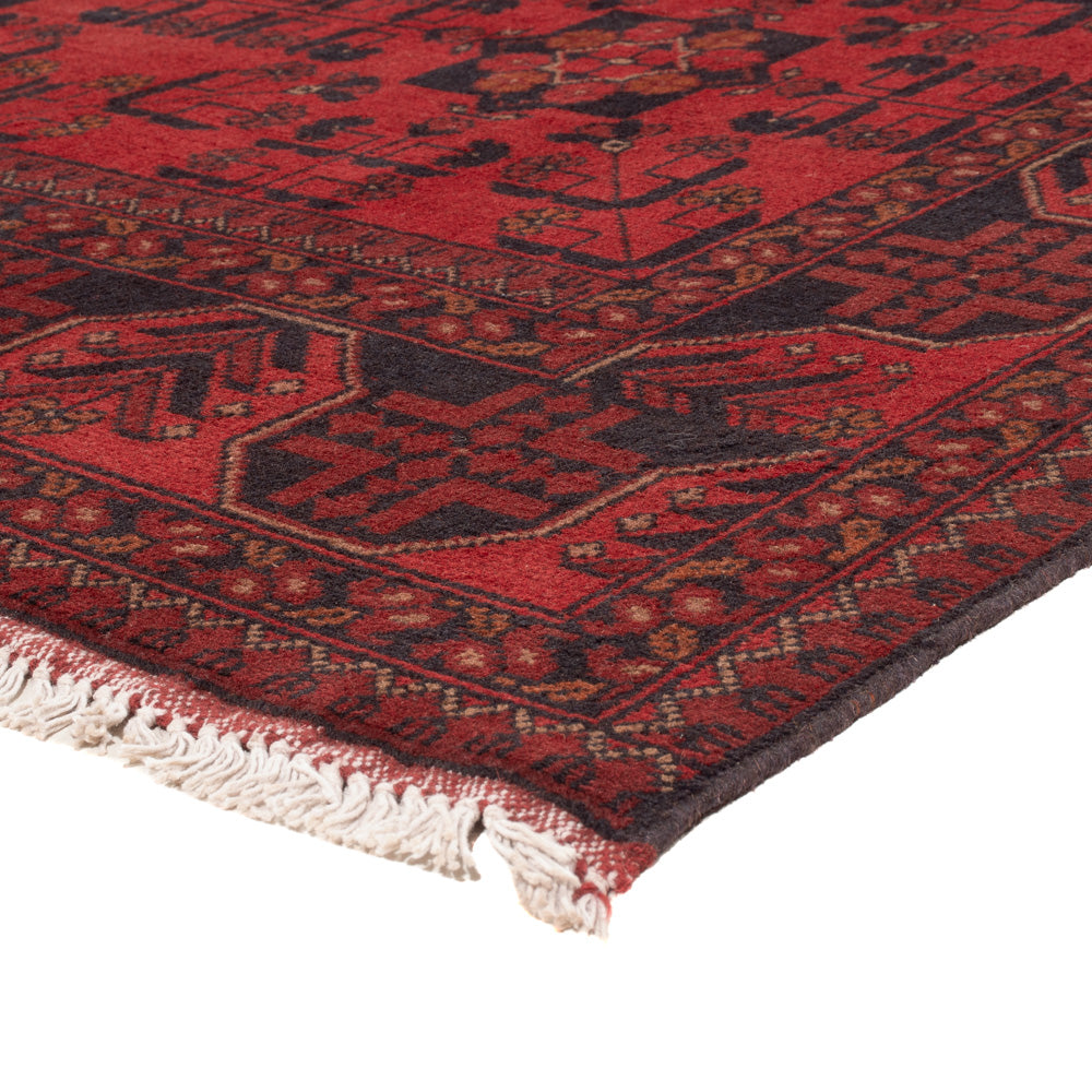 Afghan Teppich - Kunduz - 224 x 177 cm - rot