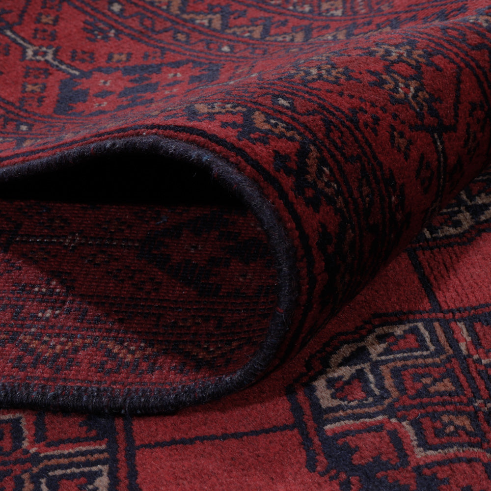 Afghan Teppich - Kunduz - 199 x 150 cm - rot