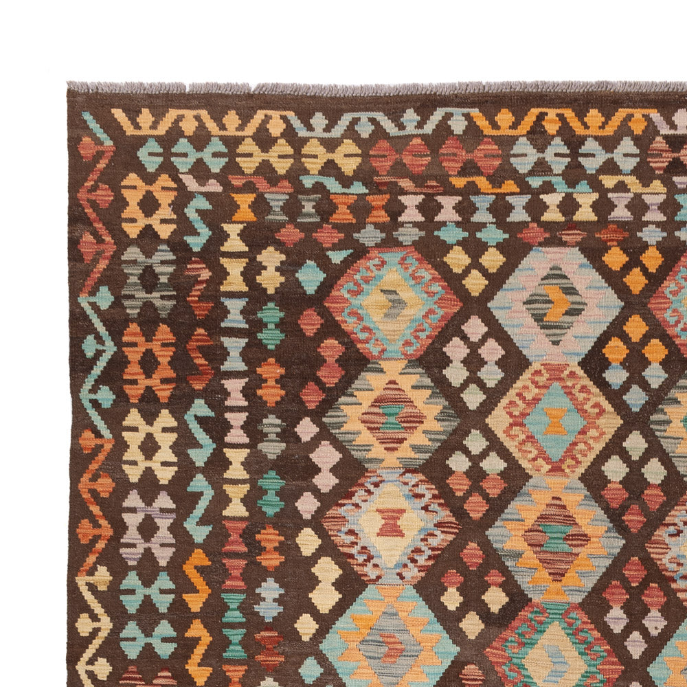 Kelim Teppich - Splash - 351 x 244 cm - bunt