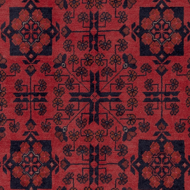 Afghan Teppich - Kunduz - 198 x 153 cm - rot