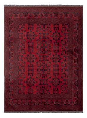 Afghan Teppich - Kunduz - 200 x 150 cm - rot
