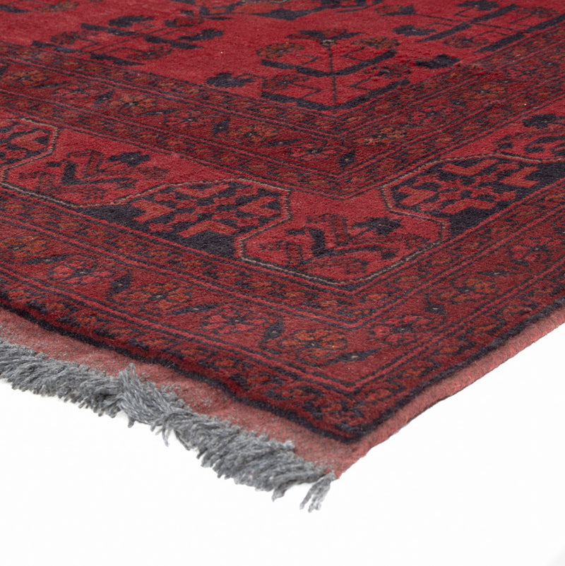 Afghan Teppich - Kunduz - 200 x 150 cm - rot