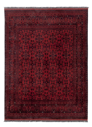 Afghan Teppich - Kunduz - 198 x 148 cm - rot