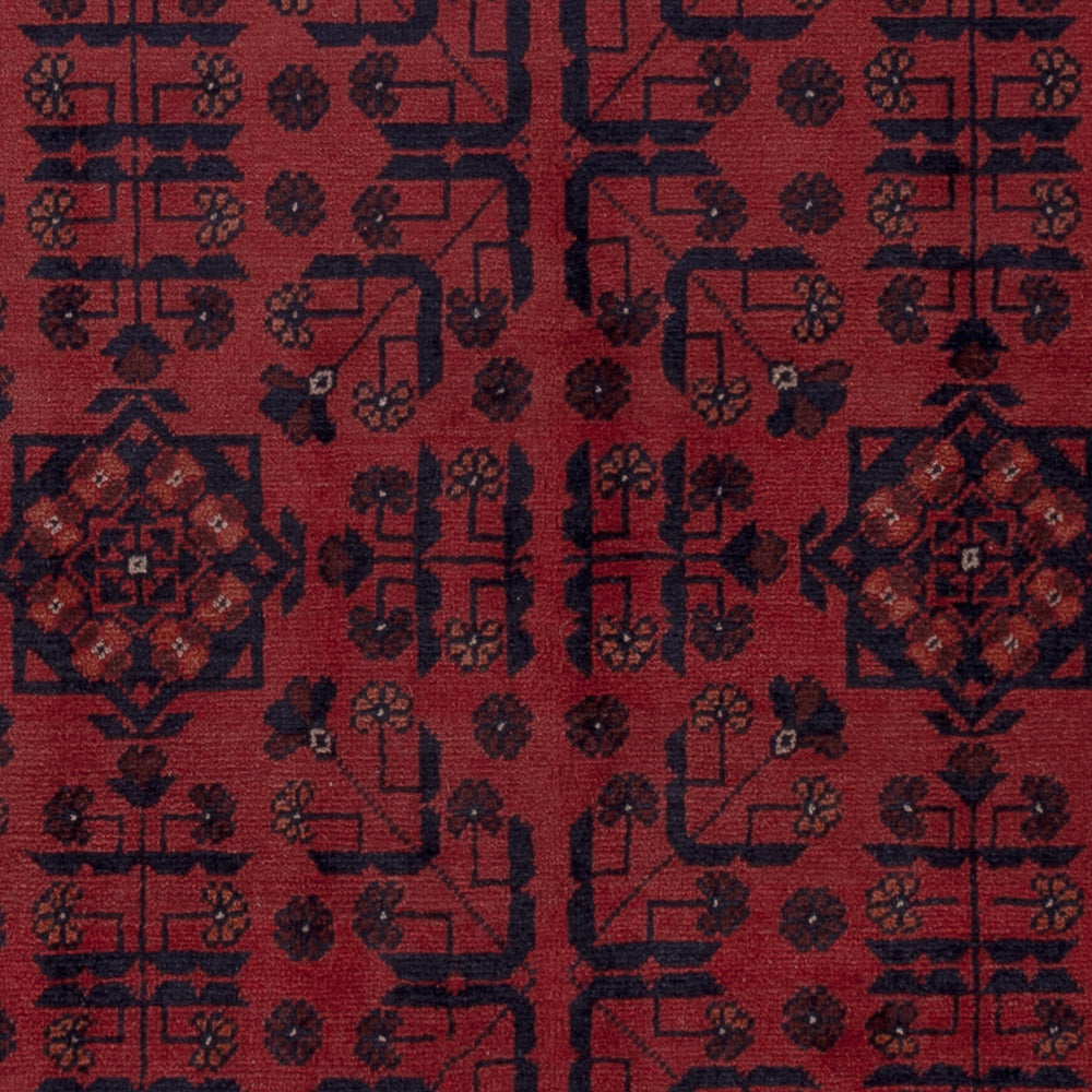 Afghan Teppich - Kunduz - 201 x 148 cm - rot