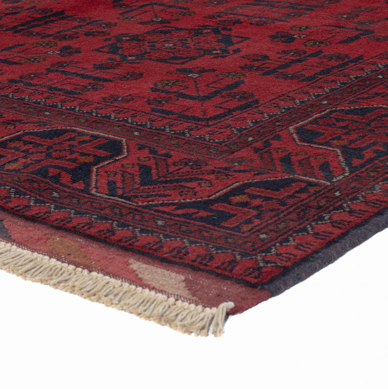 Afghan Teppich - Kunduz - 191 x 155 cm - rot