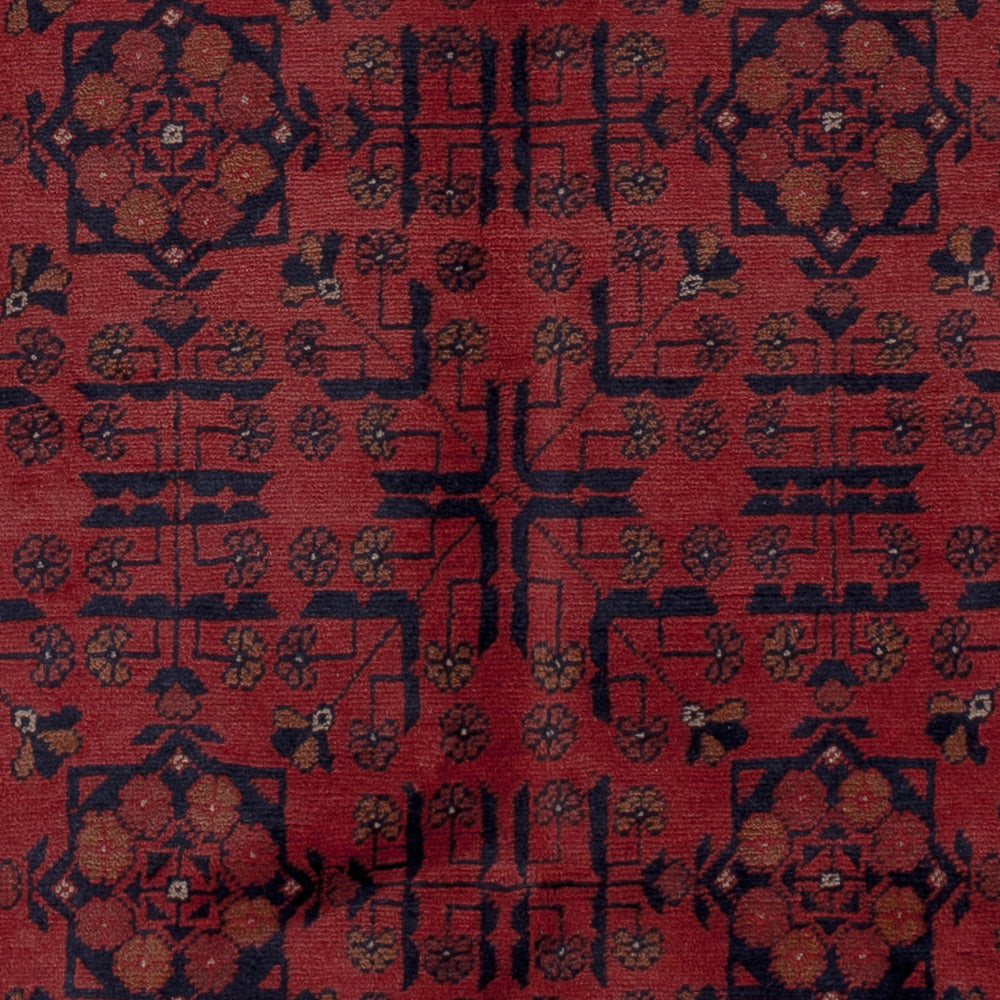Afghan Teppich - Kunduz - 197 x 151 cm - rot