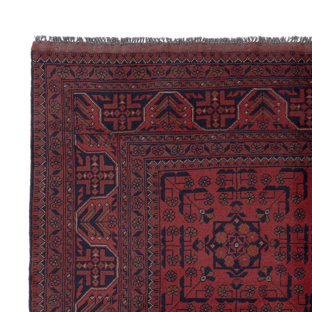 Afghan Teppich - Kunduz - 197 x 151 cm - rot