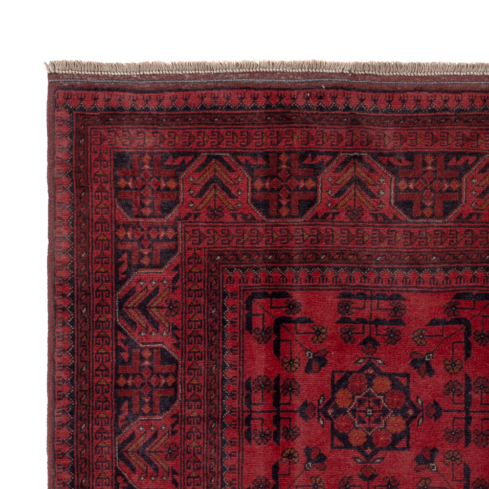Afghan Teppich - Kunduz - 196 x 150 cm - rot
