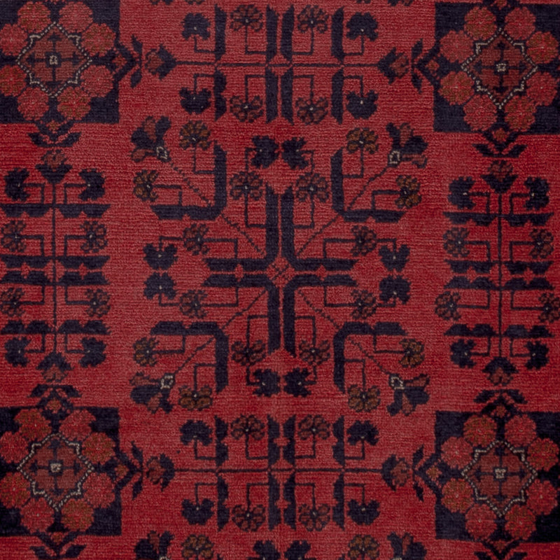Afghan Teppich - Kunduz - 199 x 151 cm - rot