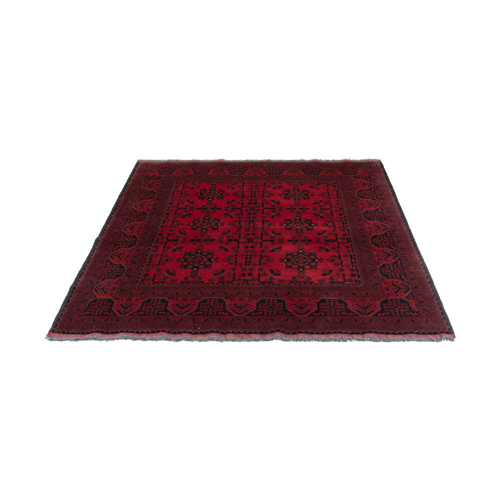 Afghan Teppich - Kunduz - 200 x 153 cm - rot