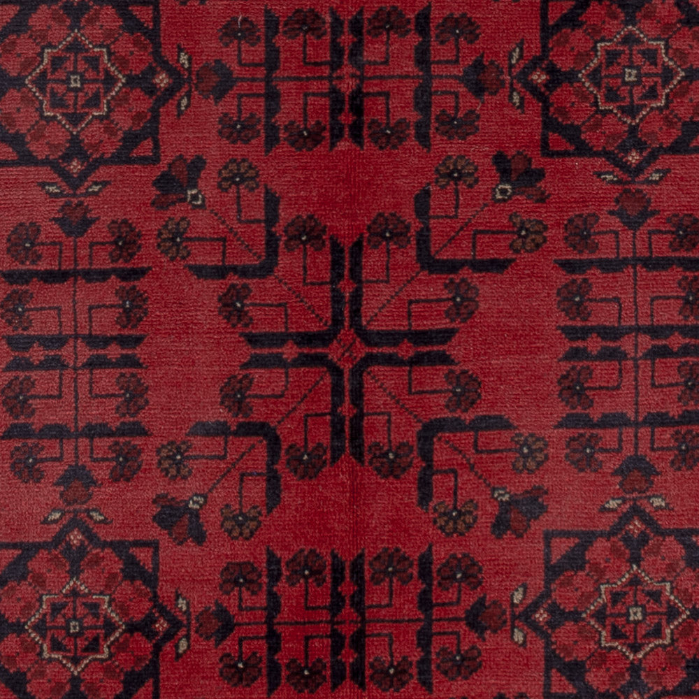 Afghan Teppich - Kunduz - 198 x 150 cm - rot