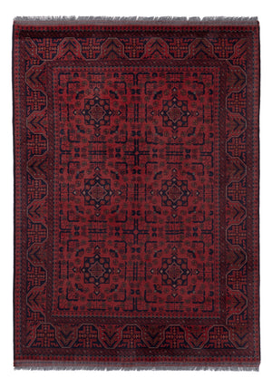 Afghan Teppich - Kunduz - 202 x 146 cm - rot