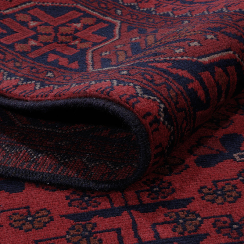 Afghan Teppich - Kunduz - 202 x 146 cm - rot