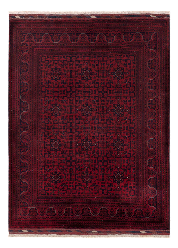 Afghan Teppich - Royal - 201 x 152 cm - rot