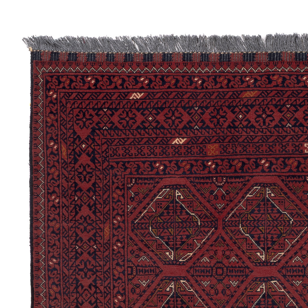 Afghan Teppich - 191 x 151 cm - rot