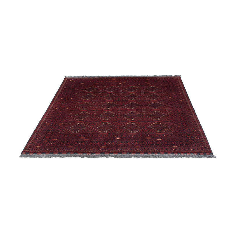 Afghan Teppich - 191 x 151 cm - rot