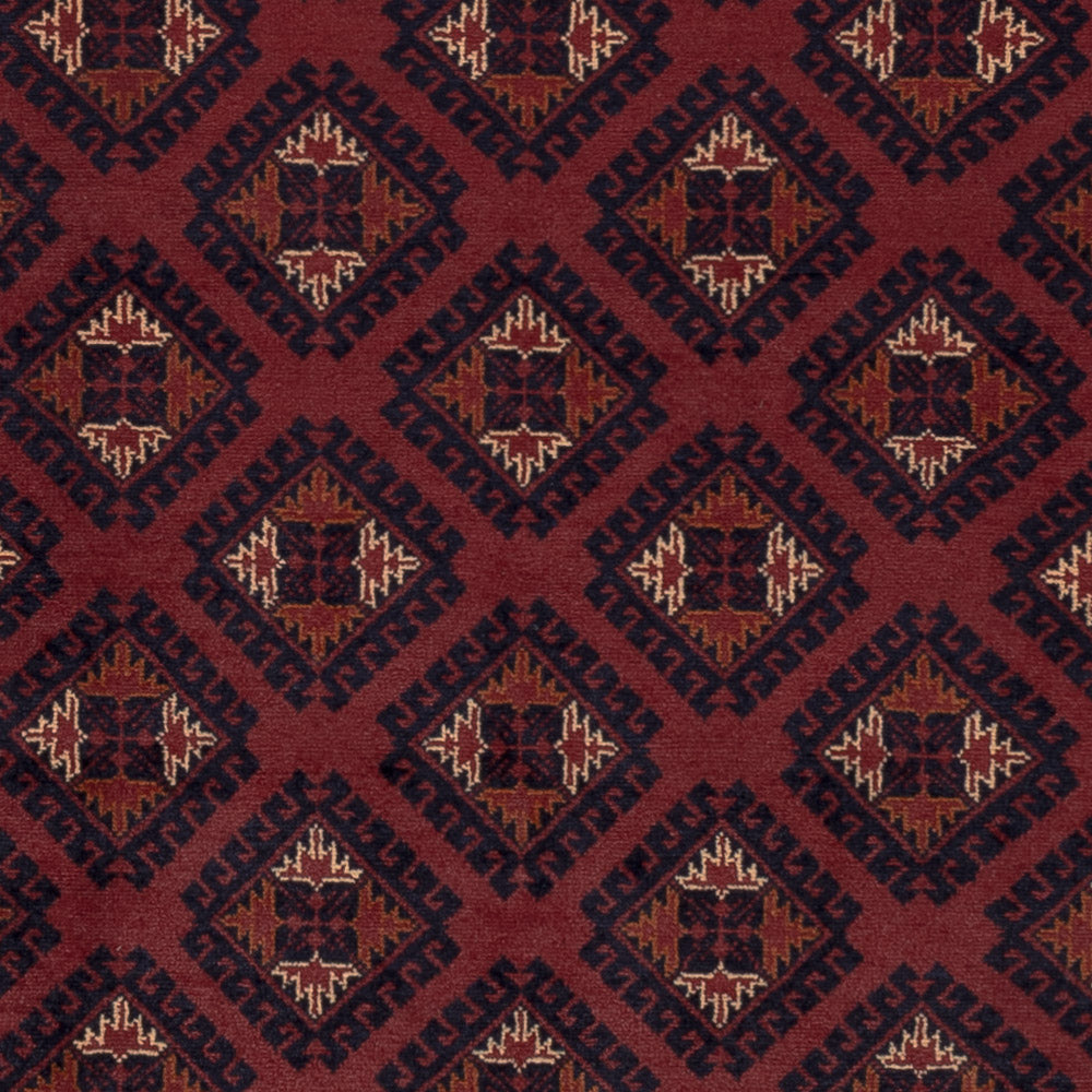 Afghan Teppich - 195 x 147 cm - rot