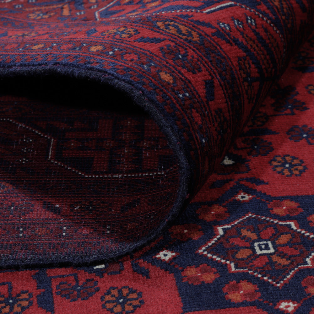 Afghan Teppich - Royal - 194 x 150 cm - rot