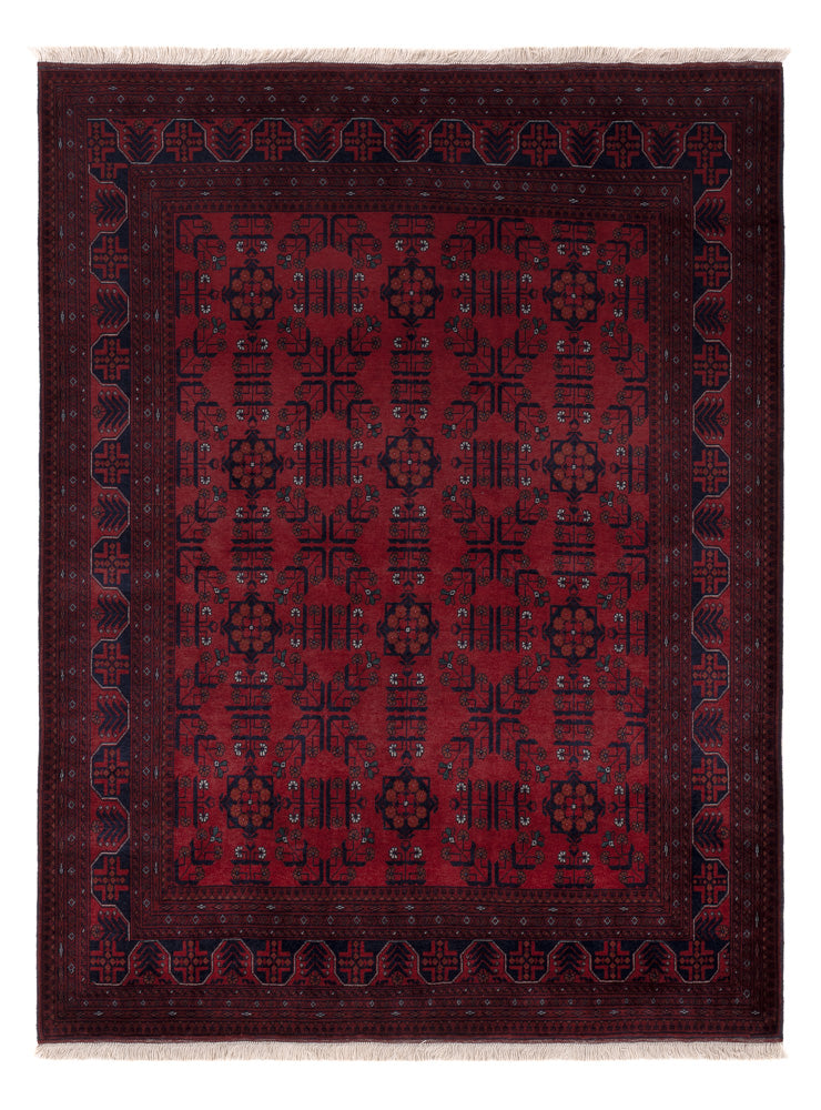 Afghan Teppich - Royal - 198 x 150 cm - rot