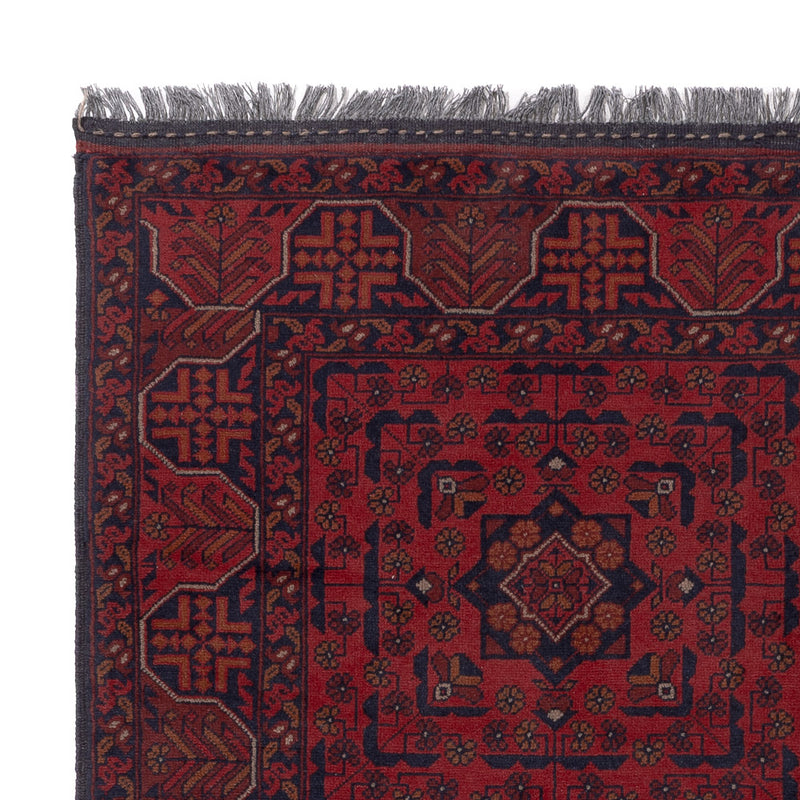 Afghan Teppich - Kunduz - 193 x 149 cm - rot