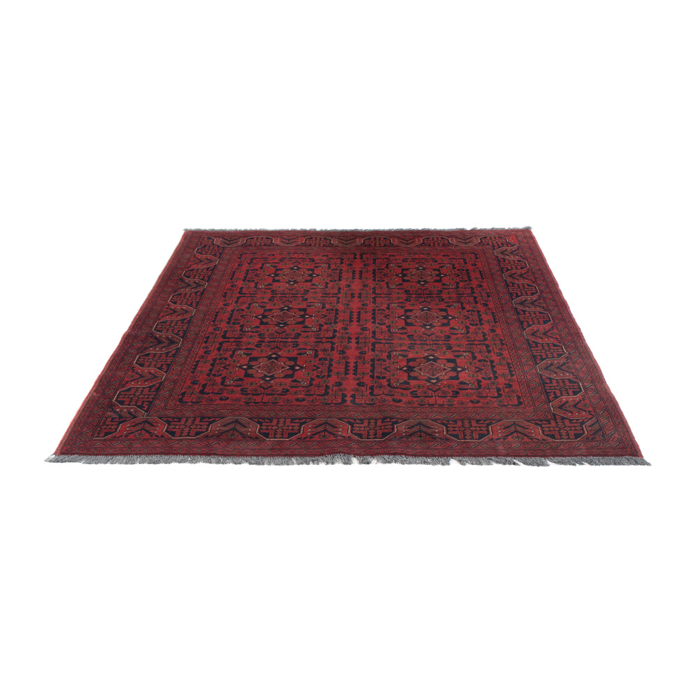Afghan Teppich - Kunduz - 198 x 148 cm - rot