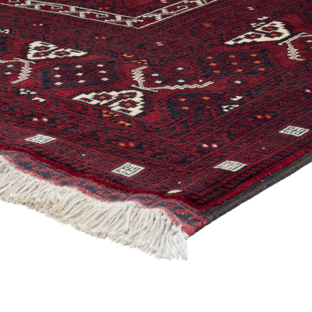 Afghan Teppich - 249 x 160 cm - rot
