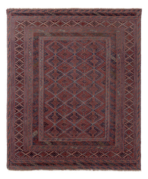 Kelim Teppich - Oriental - 186 x 152 cm - mehrfarbig
