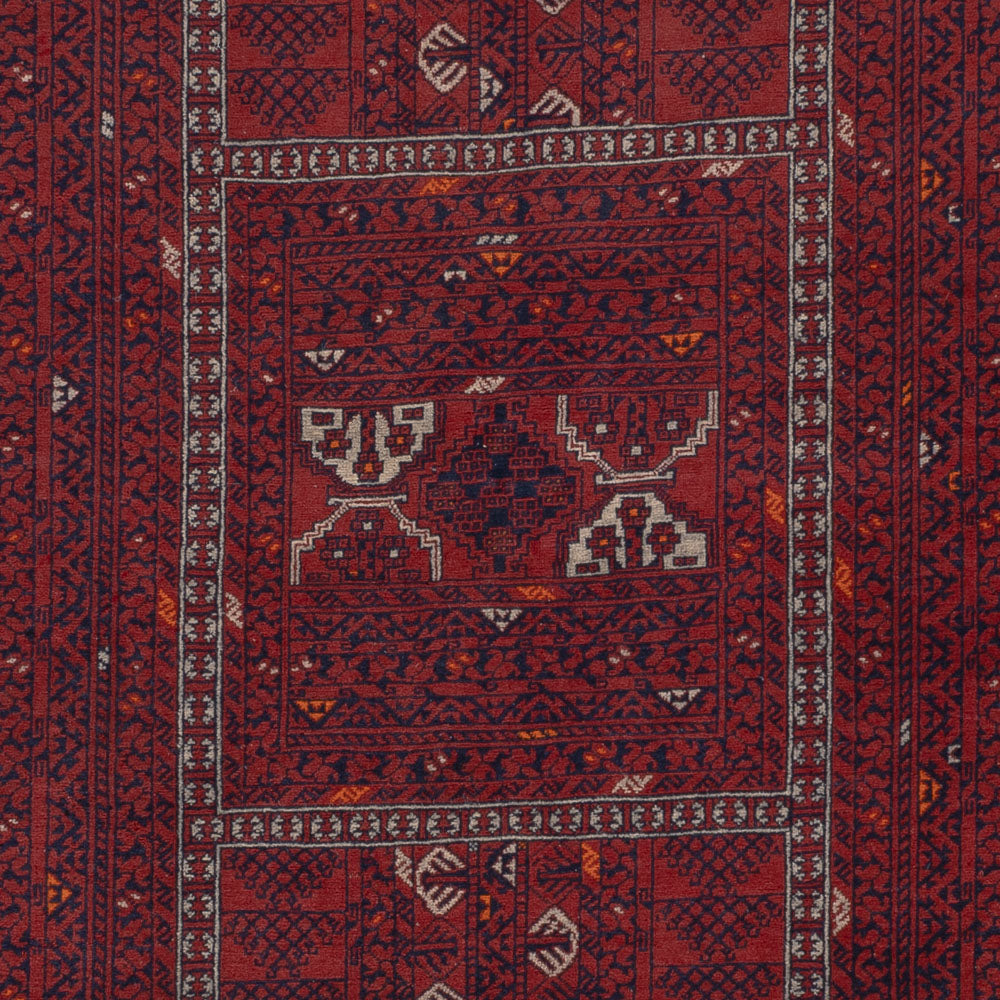 Afghan Teppich - 252 x 154 cm - rot