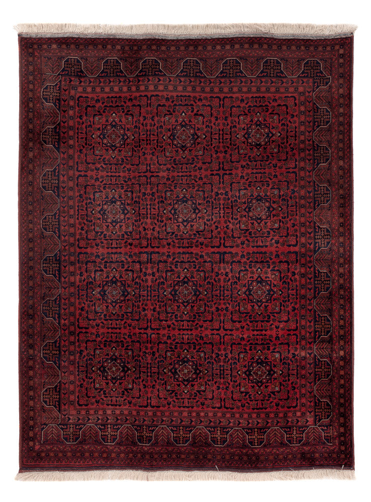 Afghan Teppich - Royal - 193 x 147 cm - rot
