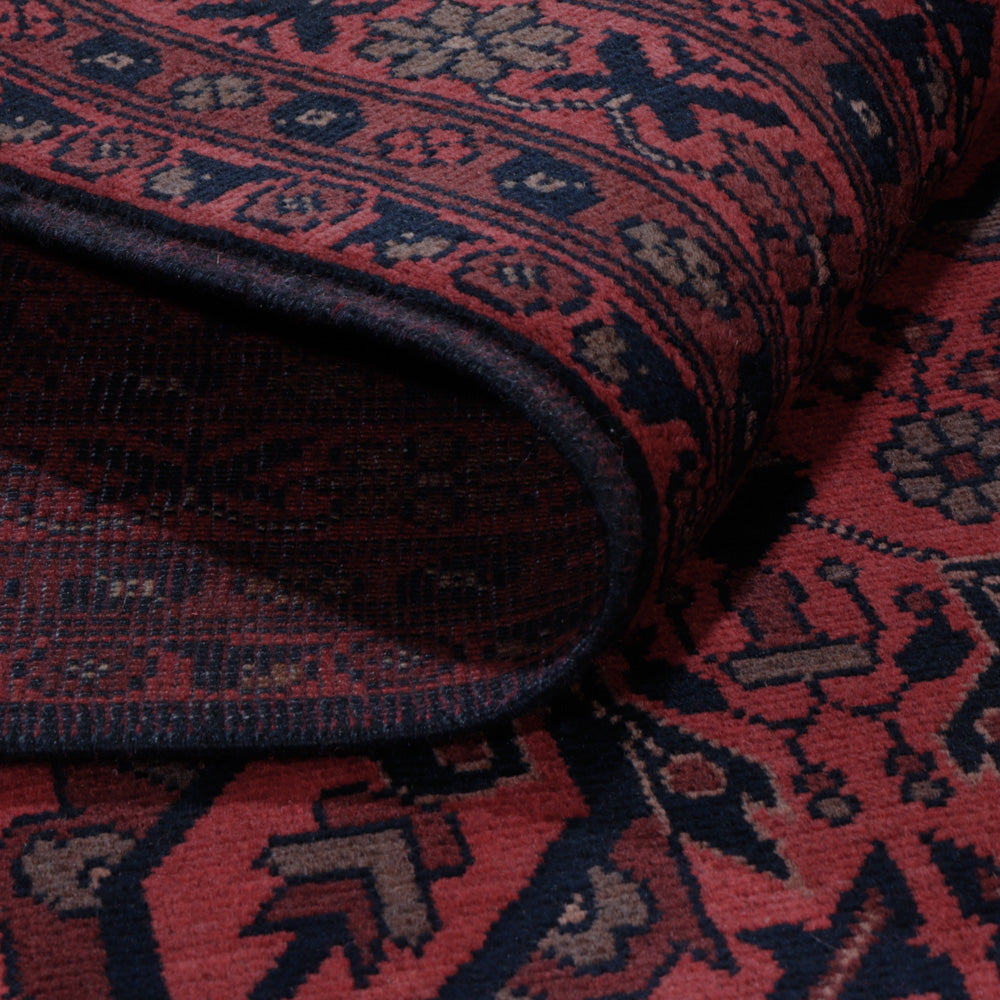 Afghan Teppich - Kunduz - 197 x 150 cm - rot