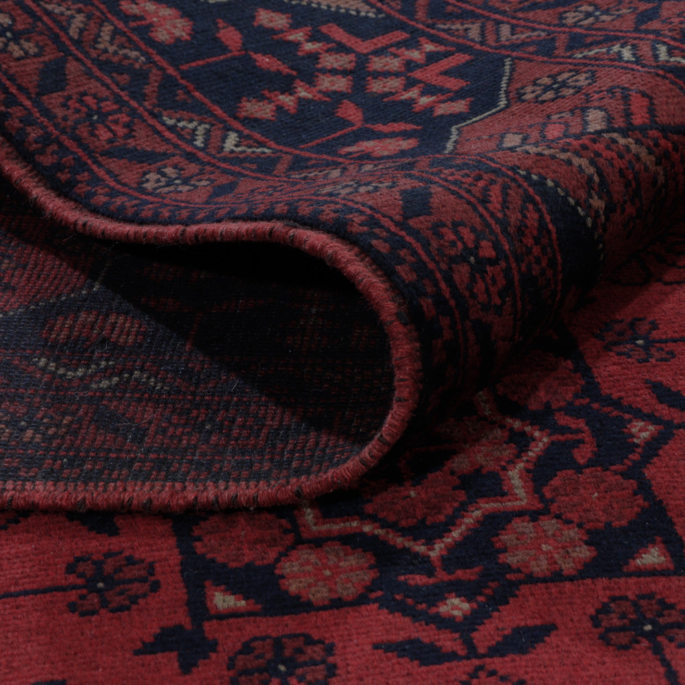 Afghan Teppich - Kunduz - 195 x 149 cm - rot