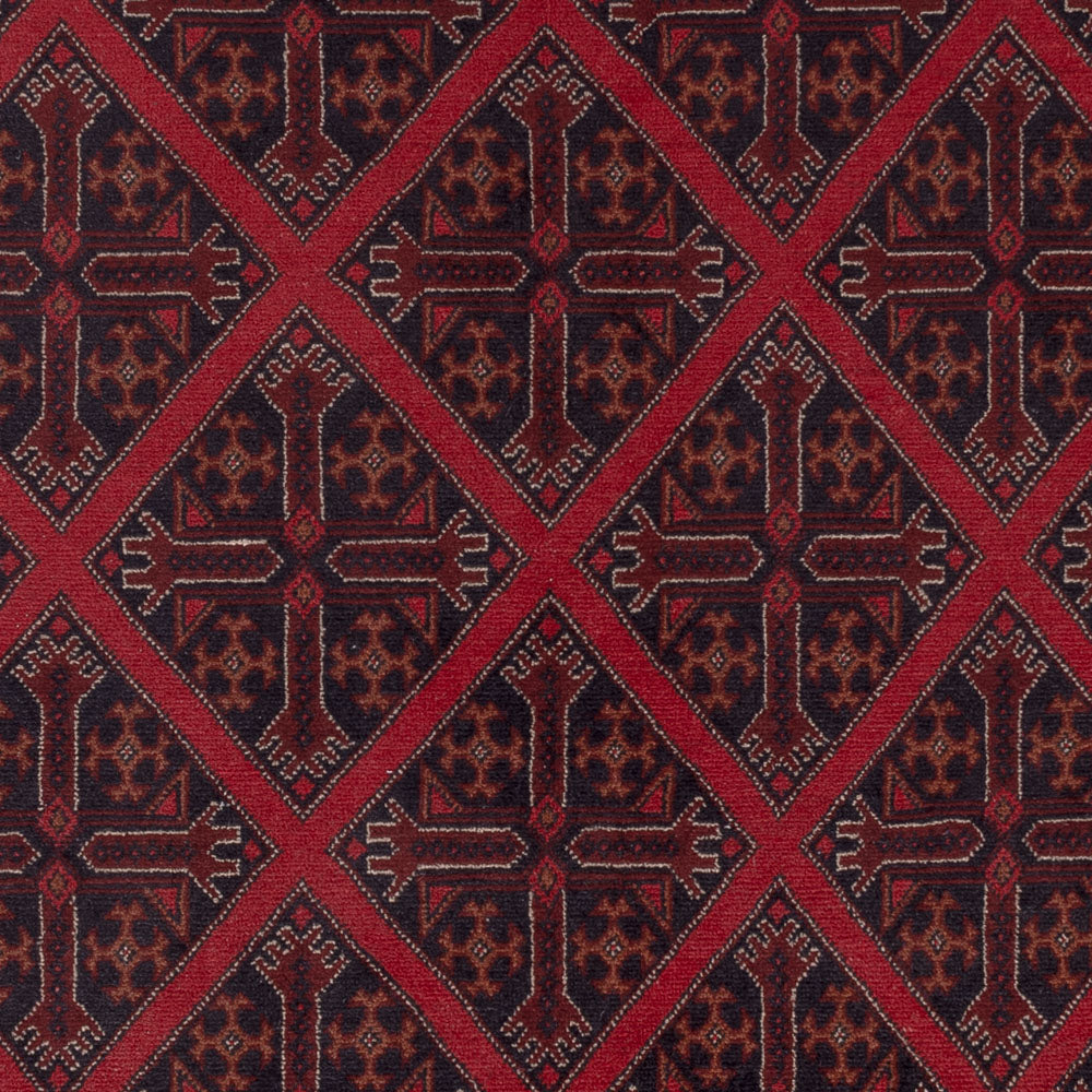 Afghan Teppich - Kunduz - 302 x 203 cm - rot