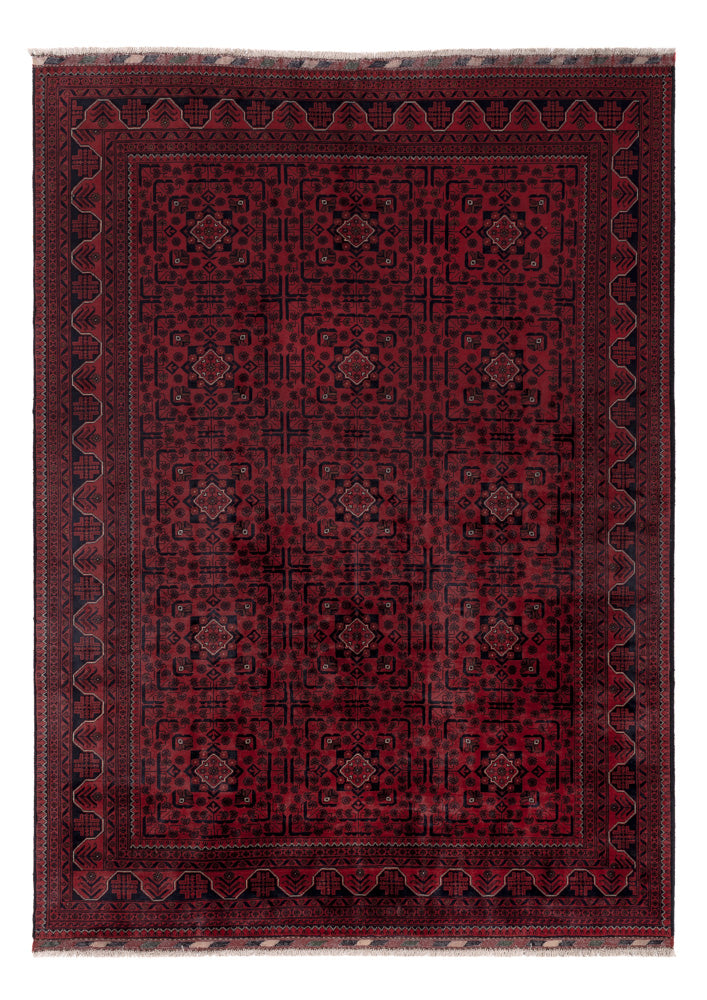 Afghan Teppich - Kunduz - 276 x 199 cm - rot