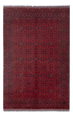 Afghan Teppich - Kunduz - 292 x 187 cm - rot