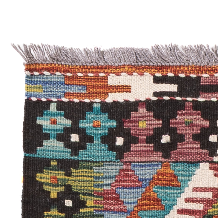 Läufer Kelim - Splash - 191 x 61 cm - mehrfarbig