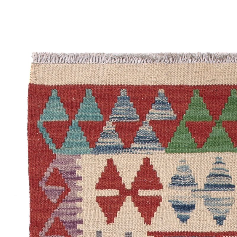 Läufer Kelim - Splash - 209 x 76 cm - mehrfarbig