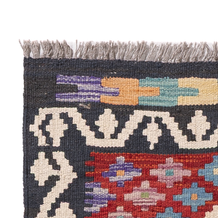 Läufer Kelim - Splash - 200 x 60 cm - mehrfarbig