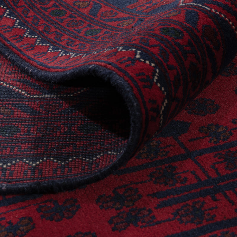 Afghan Teppich - Kunduz - 237 x 170 cm - dunkelrot