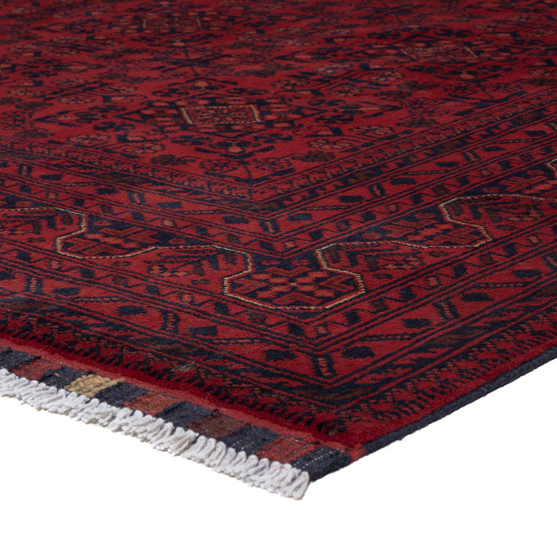 Afghan Teppich - Kunduz - 237 x 175 cm - dunkelrot